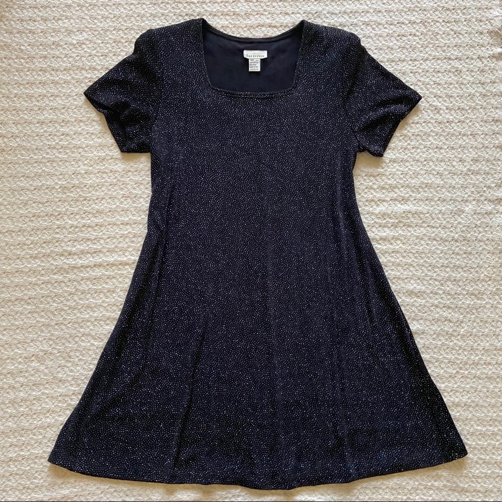 The Avenue Women's Size 14W Black Sparkle Dress